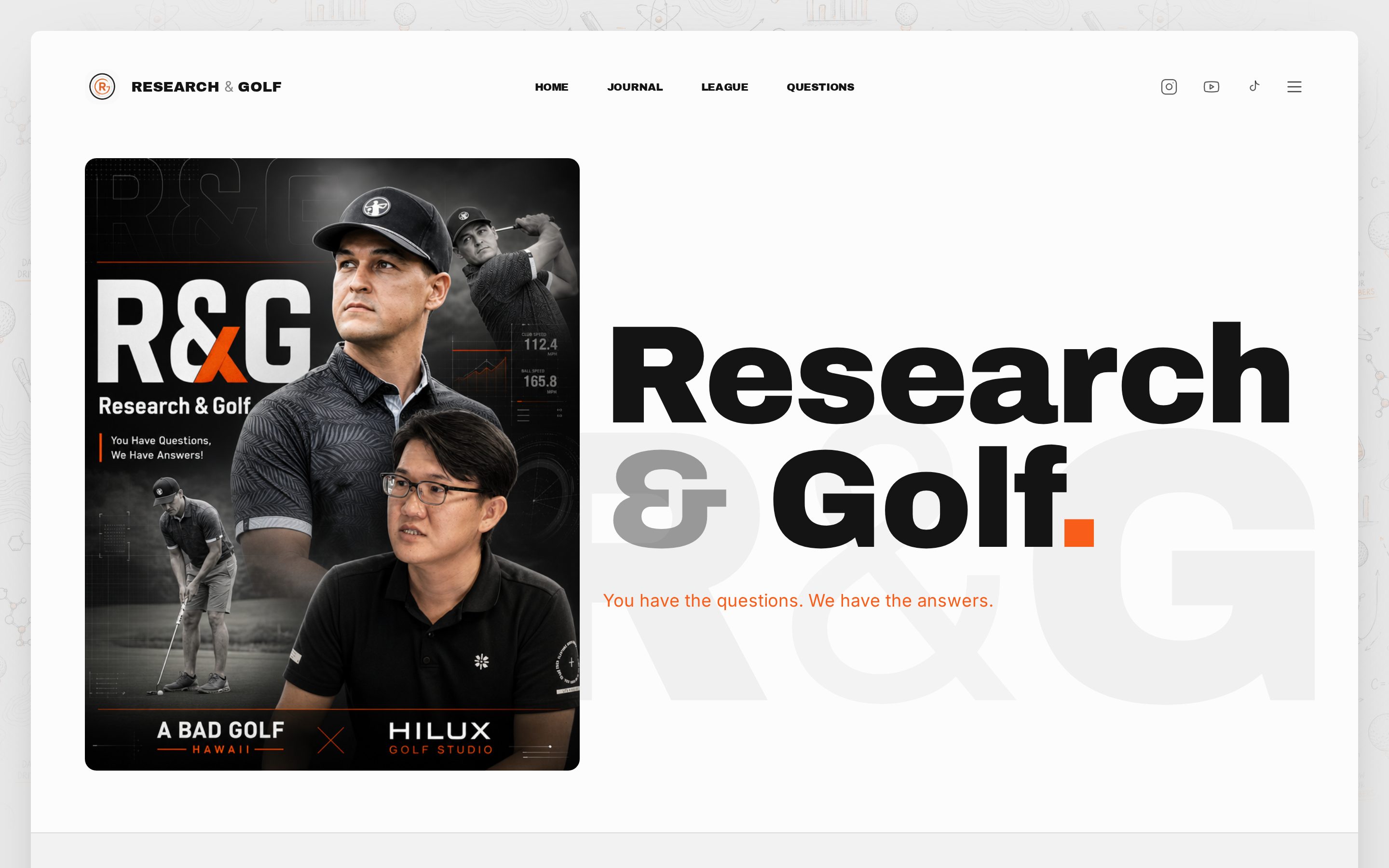 Research & Golf website