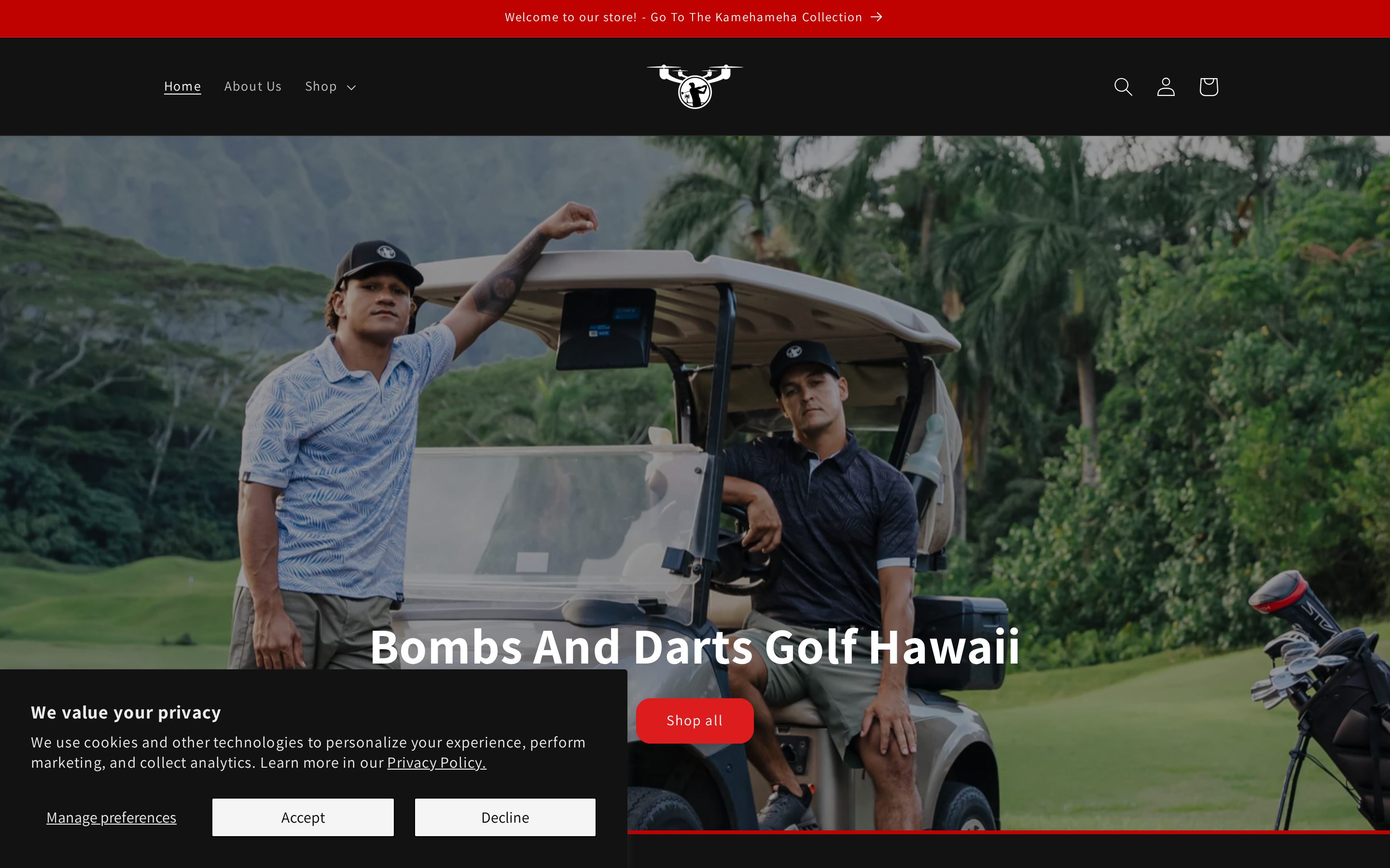 BadGolf Hawaii website